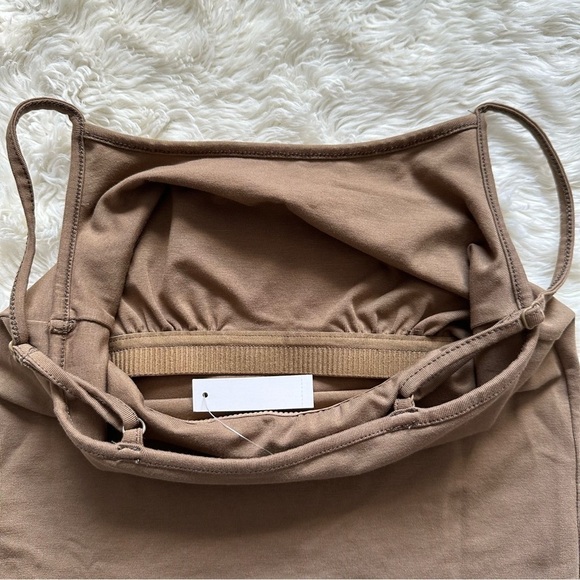 Madewell Top Scoopneck Cami Tank Fitted Cropped Rustic Wood XS NWT New - Picture 6 of 11